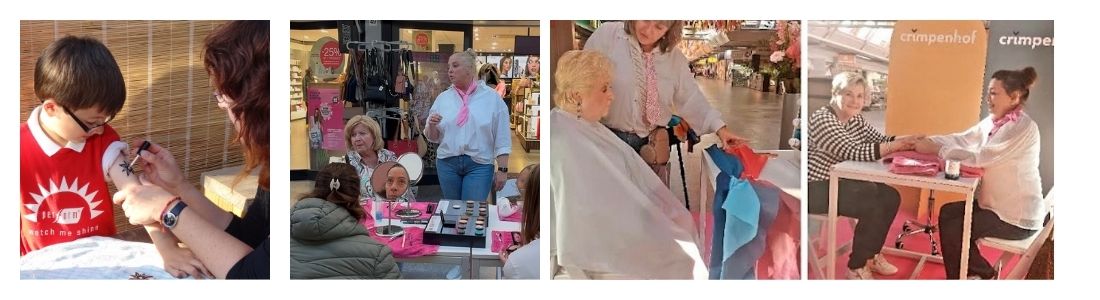 beautybelevingen op locatie in een winkelcentrum