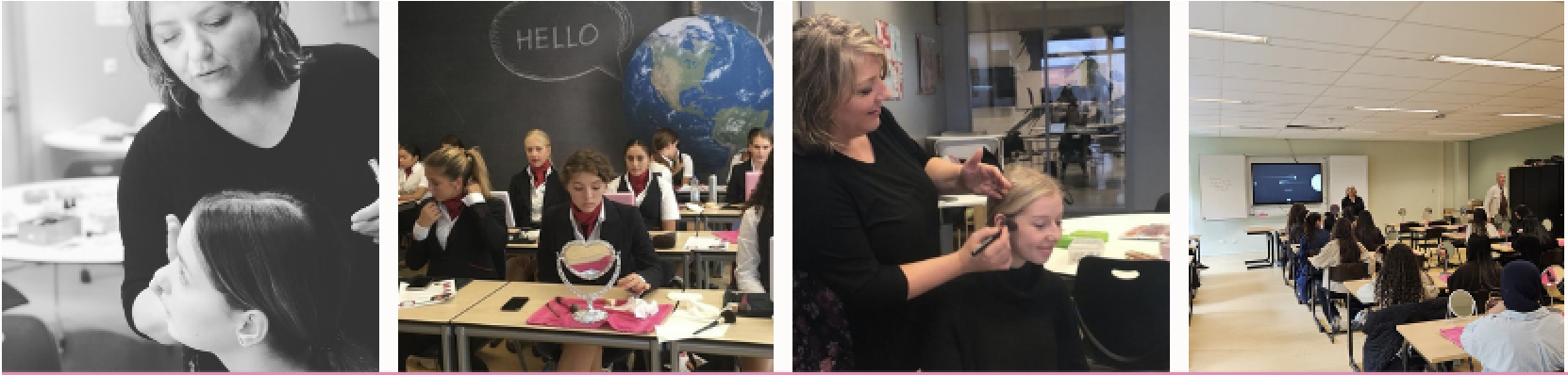 gastlessen en workshops op scholen x visagieworkshops